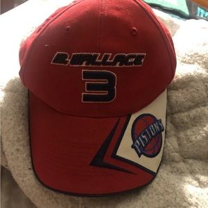 BEN WALLACE DETROIT PISTONS HAT RARE ONE SIZE